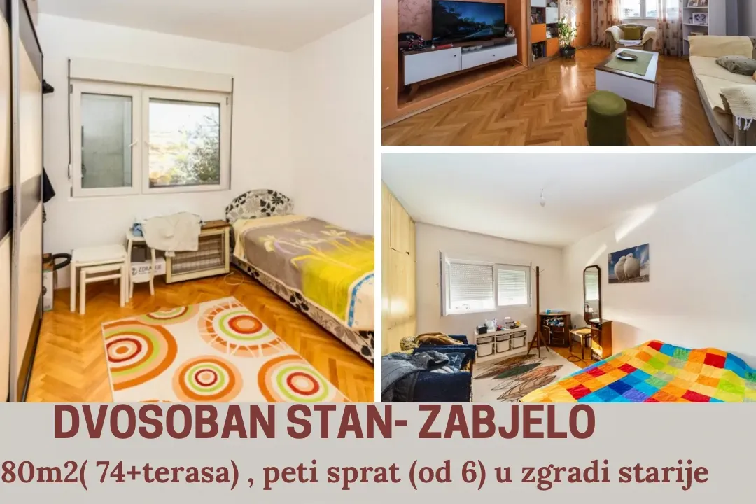 Sale, two bedroom apartment, 80m², Zabjelo, Podgorica