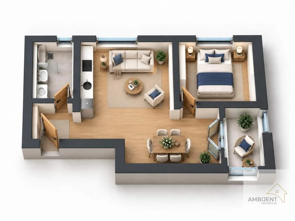 Prodaja, dvosoban stan, 40m², Batajnica, Beograd