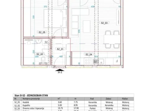 Prodaja, jednosoban stan, 51m², Momišići, Podgorica - image 3