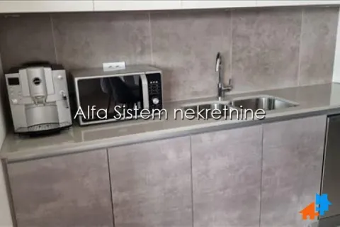 Deo kuhinje sa sudoperom, radnom površinom i kuhinjskim aparatima. - image 11