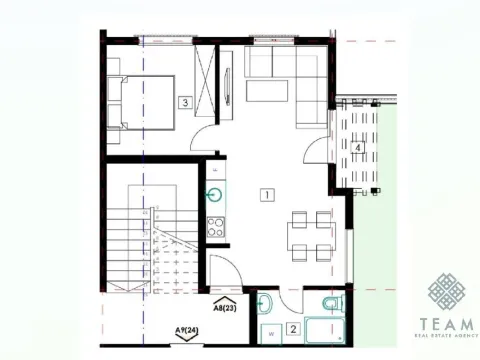 Sale, one bedroom apartment, 44m², Bečići, Budva - image 2