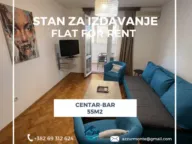 Izdavanje, jednosoban stan, 55m², Centar, Bar - image 1