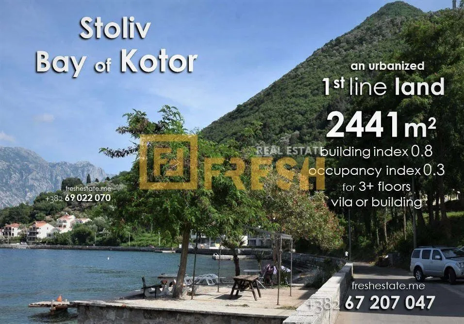 Prodaja, plac, 2441m², Kotor, Crna Gora