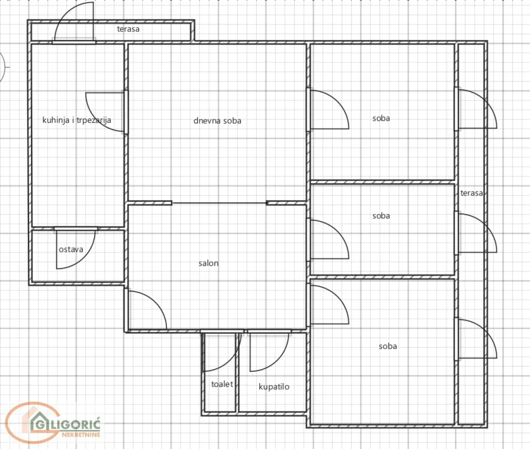 Sale, four bedroom apartment, 99m², Novi Beograd Blok 21, Novi Beograd Sve Podlokacije