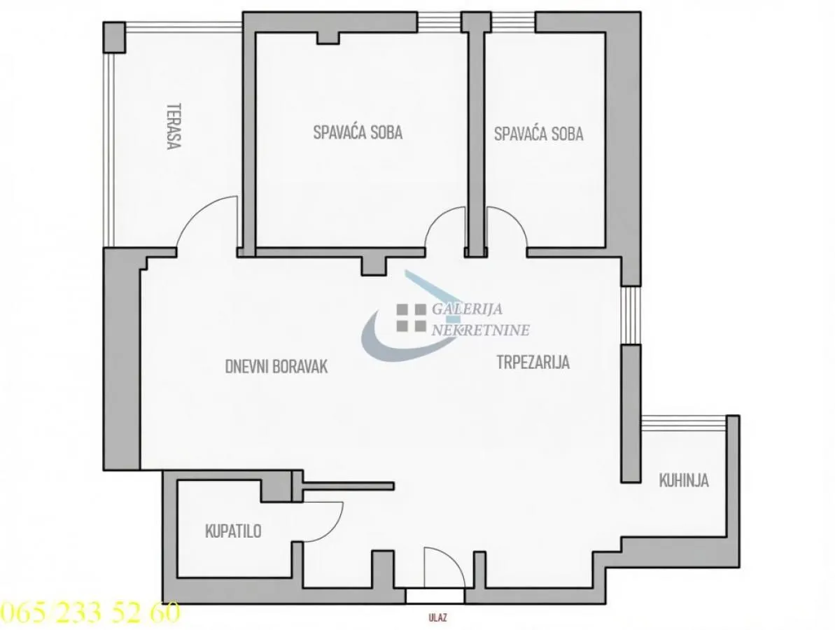 Prodaja, dvosoban stan, 62m², Čukarica, Beograd