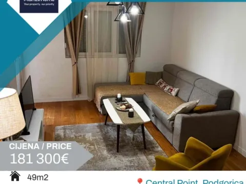 Prodaja, jednosoban stan, 49m2, Central Point, Podgorica Prodaja, jednosoban stan, 49m2, Central Point, Podgorica