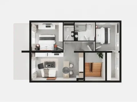 Prodaja, dvosoban stan, 86m², Tivat, Crna Gora - image 7