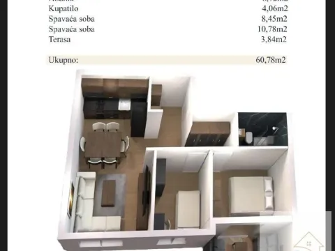 Prodaja, dvosoban stan, 60m2, Novi Banovci, Stara Pazova Prodaja, dvosoban stan, 60m2, Novi Banovci, Stara Pazova