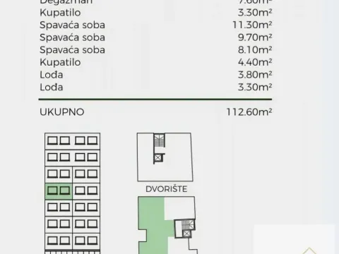 Sale, four bedroom apartment, 112m², Palilula Sve Podlokacije, Beograd - image 3