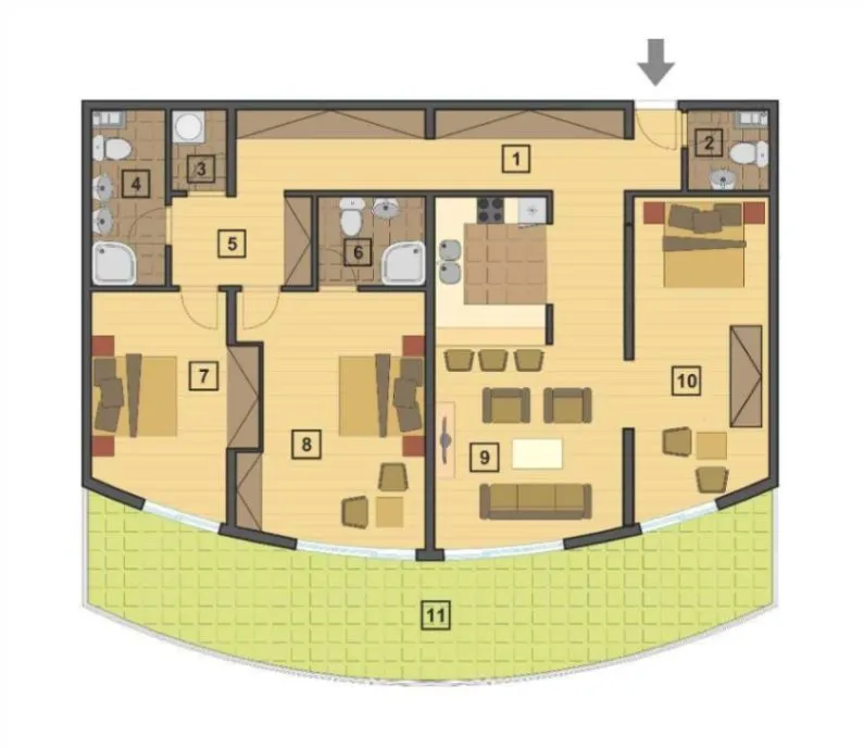Prodaja, trosoban stan, 169m², Petrovac, Budva
