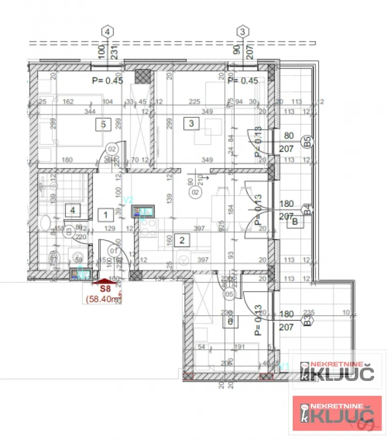 Sale, three bedroom apartment, 58m², Grbavica, Novi Sad Sve Podlokacije