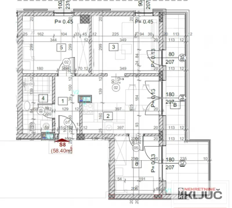 Sale, three bedroom apartment, 58m², Grbavica, Novi Sad Sve Podlokacije