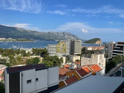 View of the city, sea, and mountains from the terrace. - image 2