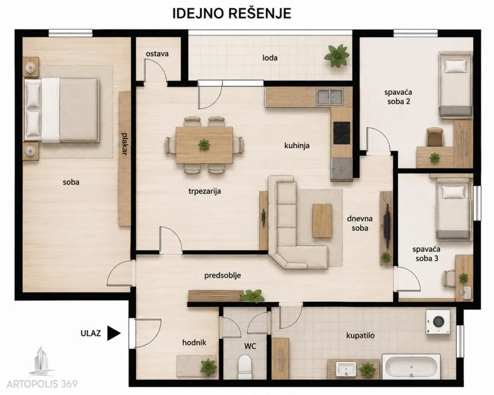 Prodaja, dvosoban stan, 59m², Čukarica, Beograd