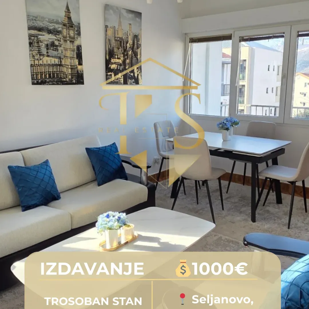 Izdavanje, trosoban stan, 120m², Seljanovo, Tivat
