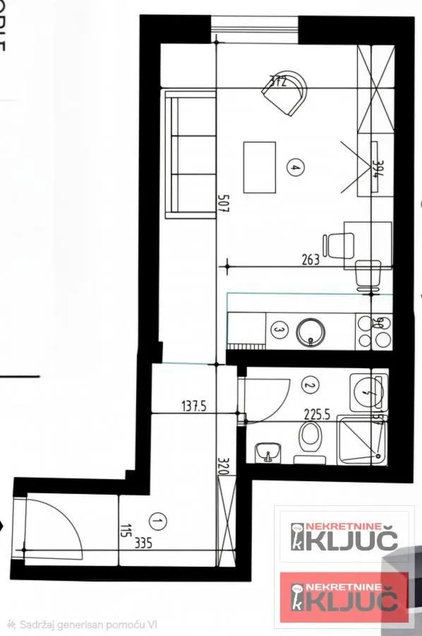 Prodaja, garsonjera, 28m², Lipov gaj, Novi Sad Sve Podlokacije