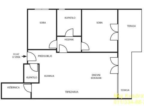 Sale, three bedroom apartment, 94m², Voždovačka Crkva, Voždovac Sve Podlokacije - image 13