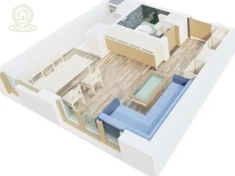 Sale, two bedroom apartment, 48m², Donja Vrežina, Niš