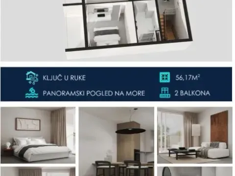 Prodaja, jednosoban stan, 56m², Tivat, Crna Gora - image 11