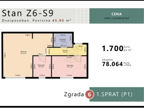 Prodaja, dvosoban stan, 45m², Raj, Vrnjačka Banja - image 2