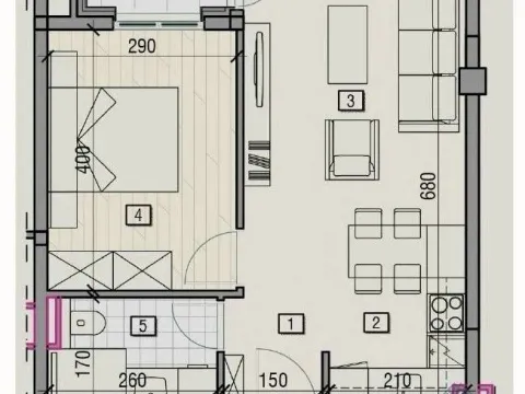Prodaja, jednosoban stan, 41m², Centar, Kolašin - image 4