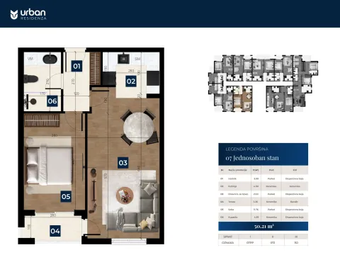 Prodaja, jednosoban stan, 46m², Zabjelo, Podgorica - image 3