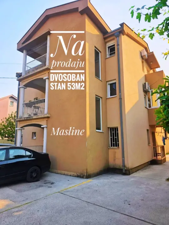 Sale, two bedroom apartment, 53m², Masline, Podgorica