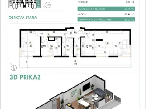 Prodaja, dvosoban stan, 81m², Cvetanova Ćuprija, Zvezdara Sve Podlokacije - image 8