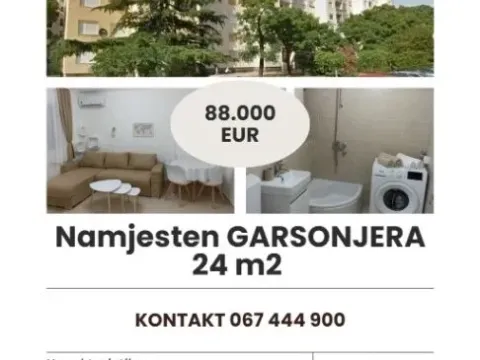 Sale, studio apartment, 24m², Gintaš, Podgorica - image 12