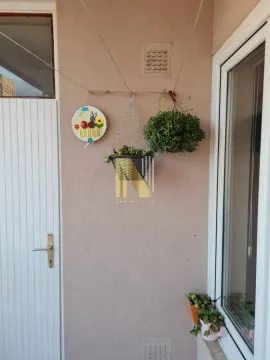 Manji balkon sa ukrasnim biljkama i detaljima na zidu. - image 8