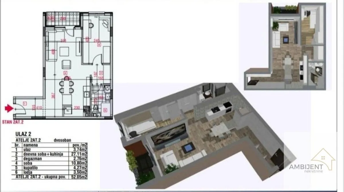 Prodaja, poslovni prostor, 52m², Batajnica, Beograd