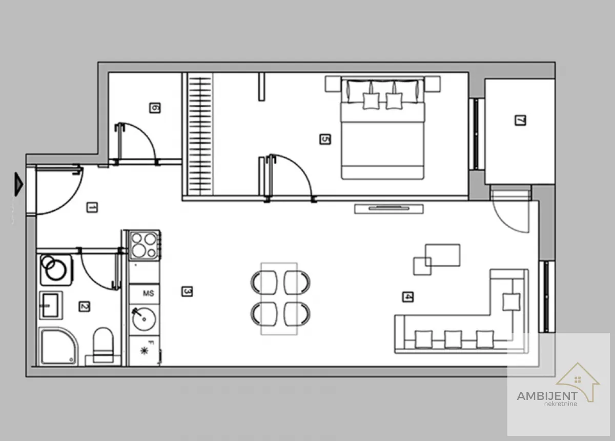 Prodaja, dvosoban stan, 51m², Mirijevo Sve Podlokacije, Beograd