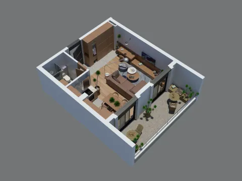 Sale, studio apartment, 44m², Zabjelo, Podgorica - image 3