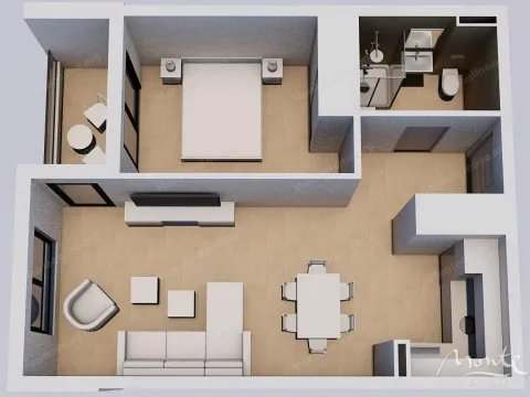 Prodaja, jednosoban stan, 47m², Kavač, Kotor - image 20