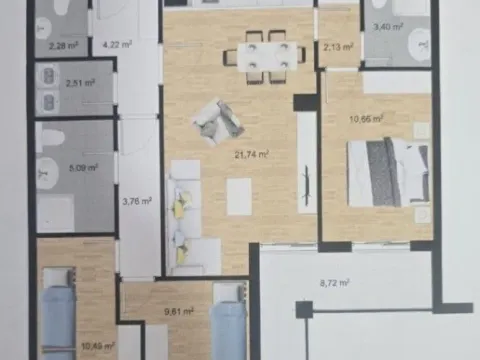 Sale, three bedroom apartment, 83m², Stari Aerodrom, Podgorica - image 8