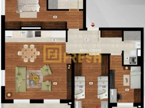 Prodaja, trosoban stan, 106m², Stari Aerodrom, Podgorica - image 5