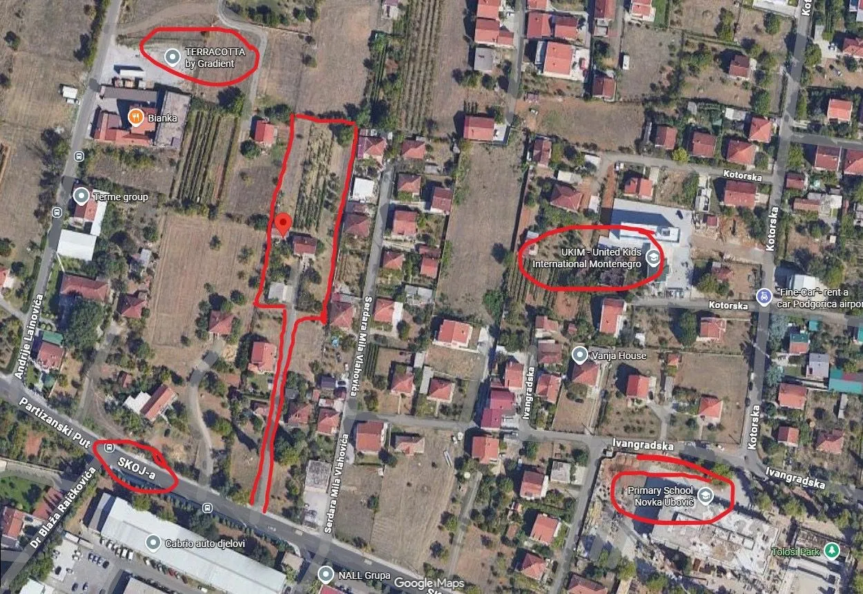 Prodaja, plac, 3861m², Tološi, Podgorica