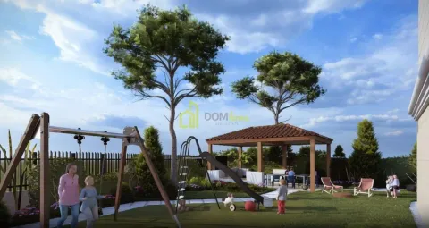 View of the landscaped yard with a playground and a gazebo. - image 4
