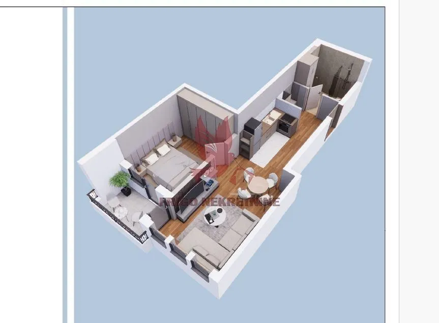 Sale, two bedroom apartment, 48m², Mladenovac, Beograd
