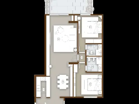 Rent, four bedroom apartment, 135m², Stari Grad, Beograd - image 3