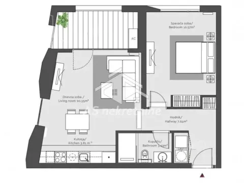 Izdavanje, dvosoban stan, 62m², Savski Venac, Beograd - image 18