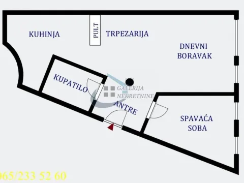 Prodaja, dvosoban stan, 61m², Vračar Hram, Vračar Sve Podlokacije - image 5