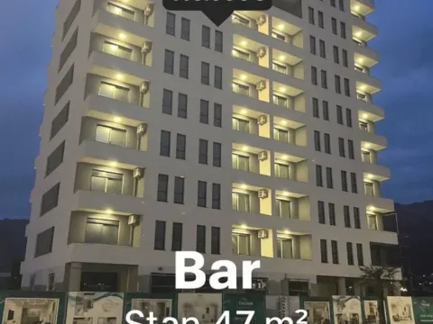 Prodaja, jednosoban stan, 47m², Bar, Crna Gora