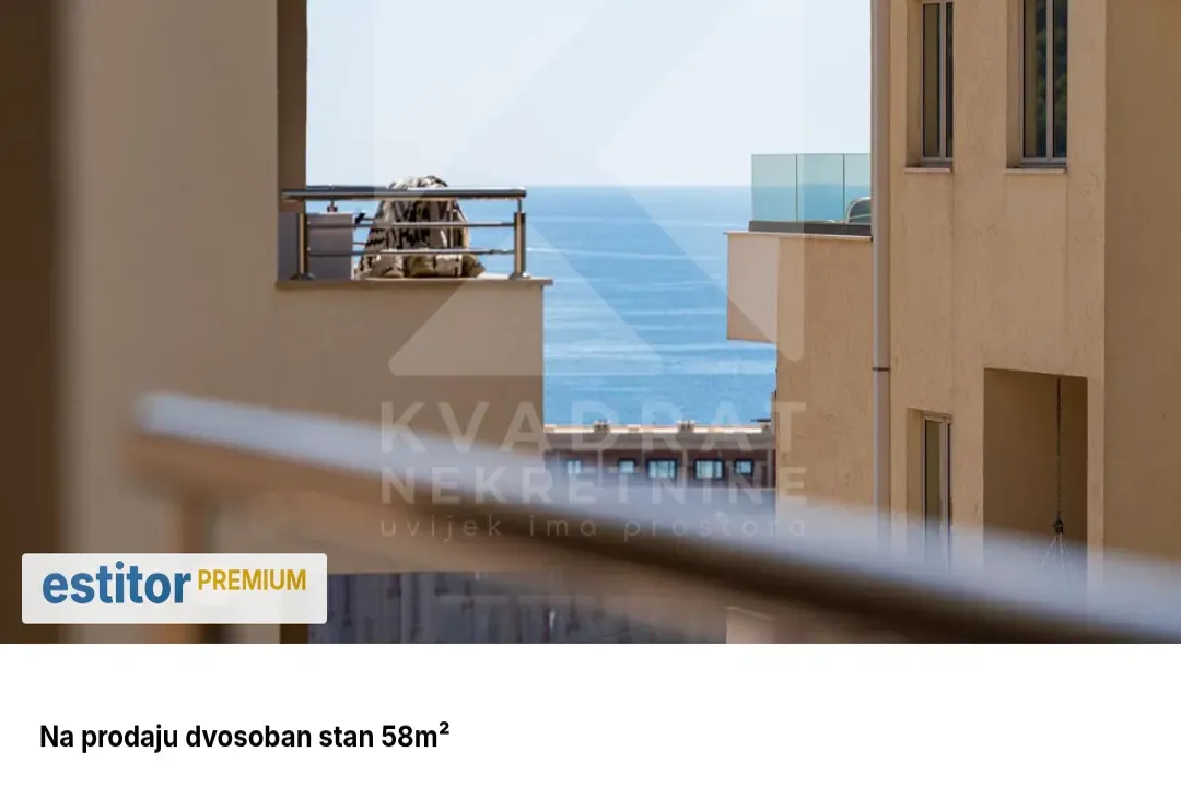 Prodaja, dvosoban stan, 58m², Bečići, Budva