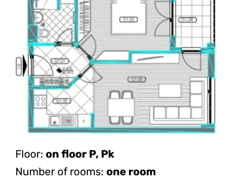 Sale, one bedroom apartment, 45m², Gornja Gorica, Podgorica - image 7