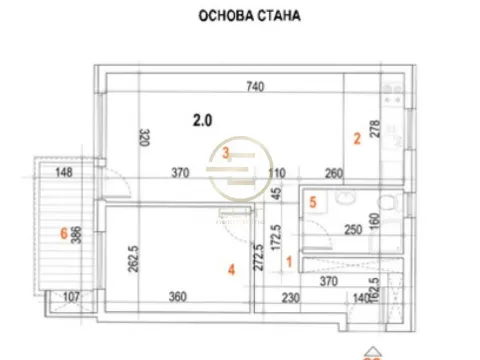 Sale, two bedroom apartment, 48m², Telep, Novi Sad Sve Podlokacije - image 2