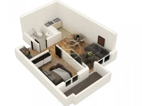 Sale, two bedroom apartment, 42m², Telep, Novi Sad Sve Podlokacije - image 1