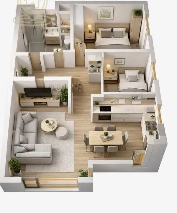 Prodaja, dvosoban stan, 60m², Donja Vrežina, Niš