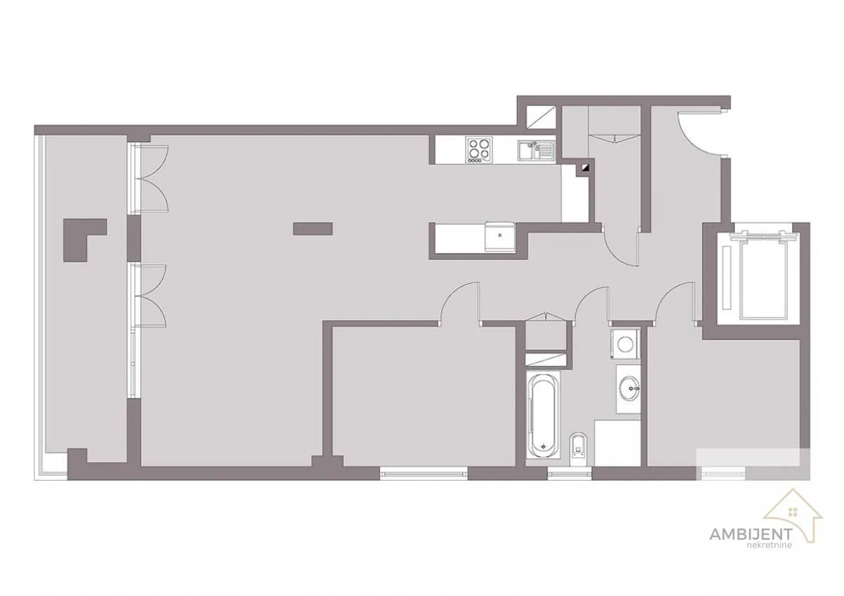 Sale, three bedroom apartment, 90m², Voždovac Sve Podlokacije, Beograd