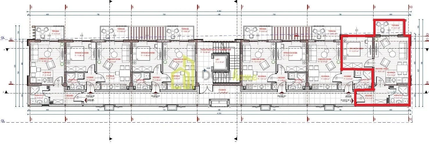 Sale, one bedroom apartment, 47m², Momišići, Podgorica